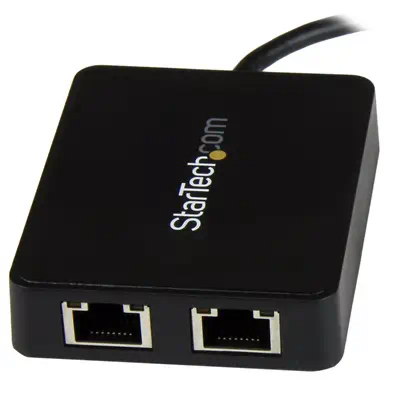 StarTech Adaptateur réseau USB-C vers 2 ports Gigabit - Câble USB - visuel 2