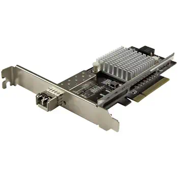 Livraison gratuite Carte réseau PCI Express à 1 port fibre optique 10 Gigabit Ethernet SFP+ ouvert - Chipset Intel - MM