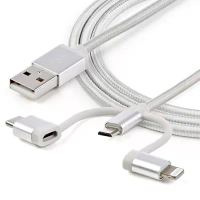 StarTech Câble multi chargeur USB de 1 m - Lightning USB-C - Câble USB - visuel 6