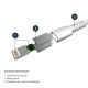 Achat StarTech.com Câble USB-A vers Lightning Blanc Robuste 2m sur hello RSE - visuel 7