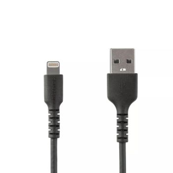 Revendeur officiel Câbles d'alimentation StarTech.com Câble USB-A vers Lightning Noir Robuste 2m