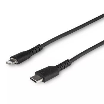 Achat Câble USB StarTech.com Câble USB-C vers Lightning Noir Robuste 1m - Câble de Charge/Synchronistation USB Type C vers Lightning Fibre Aramide - iPad/iPhone 12 Certifié Apple MFi sur hello RSE