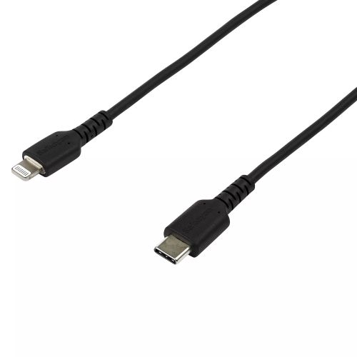 Revendeur officiel StarTech.com Câble USB-C vers Lightning Noir Robuste 2m - Câble de Charge/Synchronistation USB Type C vers Lightning Fibre Aramide - iPad/iPhone 12 Certifié Apple MFi
