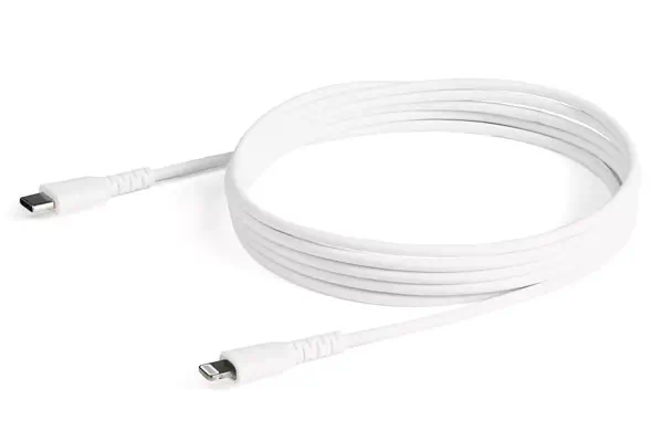 StarTech Câble USB-C vers Lightning Blanc Robuste 2m - visuel 1