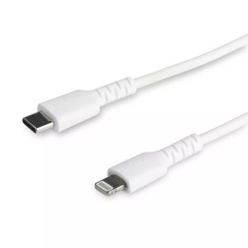 Achat StarTech.com Câble USB-C vers Lightning Blanc Robuste 1m - Câble de Charge/Synchronistation USB Type C vers Lightning Fibre Aramide - iPad/iPhone 12 Certifié Apple MFi - 0065030882279