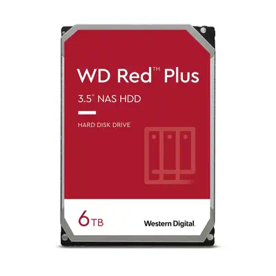 Western Digital Red Plus disque dur 6 To 5400 tr/min 256 Mo 3.5" Série ATA III - Disque dur Interne - visuel 1