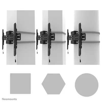 Neomounts WL30S-910BL16 Support de pilier pour écran 40-75" - fixe - verrouillable - diam. 25-100 cm - Support Fixe & Mobile - visuel 9