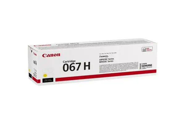 Canon 067H Cartouche de toner 1 pièce(s) Original Jaune - Toner - visuel 2