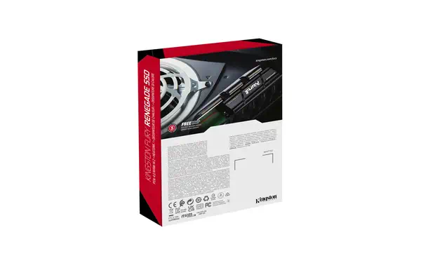 KINGSTON 4To Renegade PCIe 4.0 NVMe SSD w/ Kingston - visuel 1 - hello RSE - Dissipateur thermique en aluminium graphène à profil bas