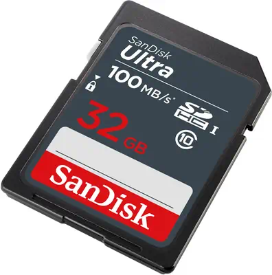 Ultra 32GB SDHC Mem Card 100MB/s - Sandisk - Carte Mémoire - visuel 2