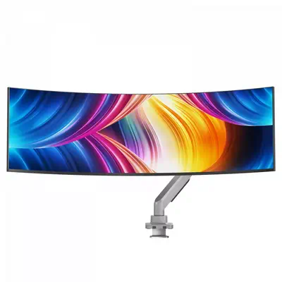 V7 DM1HDS support d'écran plat pour bureau 124,5 cm (49") Noir, Argent - Accessoire ENI, TBI et VPI - visuel 5