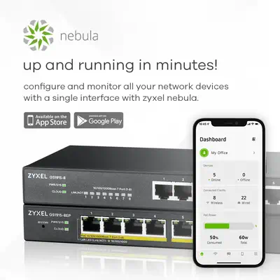 Zyxel GS1915-8 Géré L2 Gigabit Ethernet (10/100/1000) Noir - Switchs et Hubs - visuel 6