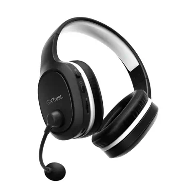 Trust GXT 391 Thian Casque Avec fil &sans fil Arceau Jouer USB Type-C Noir, Blanc - Casque Micro - visuel 4