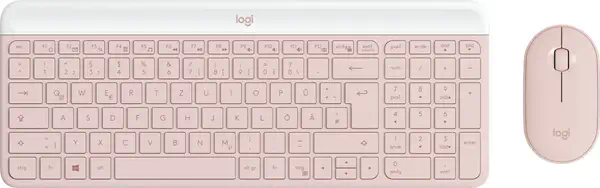 Logitech 920-011314 clavier Souris incluse Bureau RF sans fil QWERTZ Allemand Rose - Clavier - visuel 1