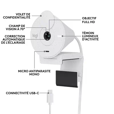 Logitech Brio 300 - Webcam - visuel 6