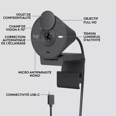 Logitech Brio 300 - Webcam - visuel 6