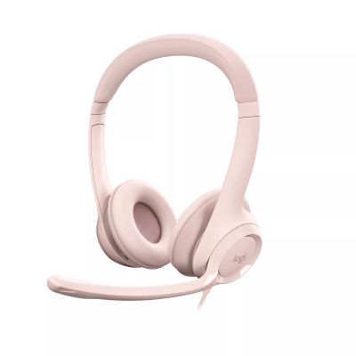 Vente Casque Micro LOGITECH H390 Headset on-ear wired USB-A rose