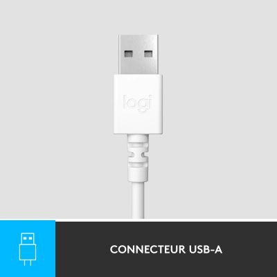 Vente LOGITECH H390 Headset on-ear wired USB-A off-white Logitech au meilleur prix - visuel 10
