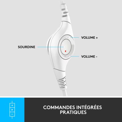 Achat LOGITECH H390 Headset on-ear wired USB-A off-white sur hello RSE - visuel 9