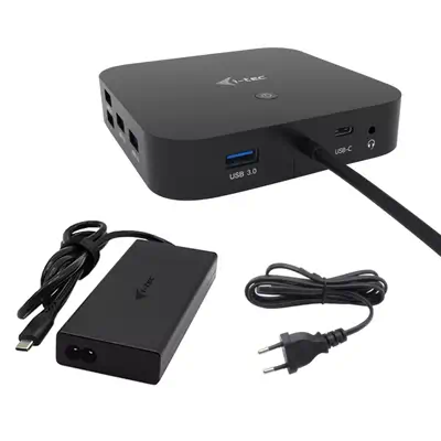USB-C HDMI Dual DP Docking Station with Power Delivery 100 W + i-tec Universal Charger 100 W - I-Tec - Station d'accueil pour portable - visuel 5