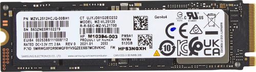Achat HP 512GB PCIe-4x4 NVMe M.2 SSD - 0196337563360