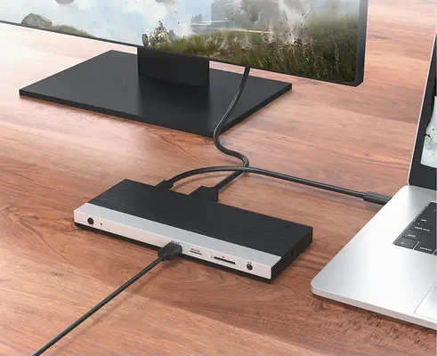 DLH DY-SA5030 station d'accueil Avec fil USB 3.2 Gen 1 (3.1 Gen 1) Type-C Noir - Station d'accueil pour portable - visuel 9