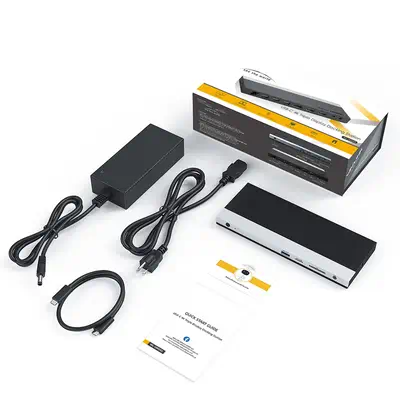 DLH DY-SA5030 station d'accueil Avec fil USB 3.2 Gen 1 (3.1 Gen 1) Type-C Noir - Station d'accueil pour portable - visuel 6