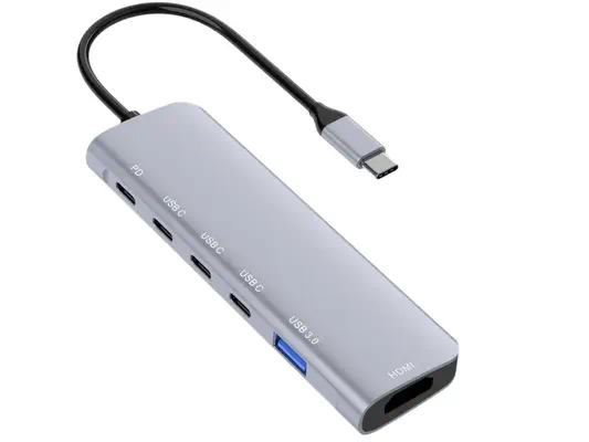 DLH DY-TU5005 station d'accueil USB Type-C Argent - Station d'accueil pour portable - visuel 1