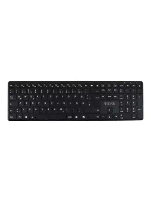 V7 Clavier KW550DEBT Dual mode Bluetooth / Wireless 2,4 GHZ l allemand QWERTZ - Noir - visuel 4