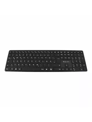 V7 Clavier KW550DEBT Dual mode Bluetooth / Wireless 2,4 GHZ l allemand QWERTZ - Noir - visuel 3