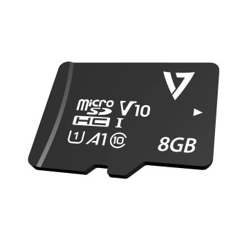 Vente V7 Carte micro SDHC 8 Go classe 10 + adaptateur au meilleur prix