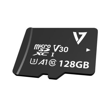 Vente V7 Carte micro SDXC U3 V30 A1 UHD 128 Go classe 10 + adaptateur au meilleur prix