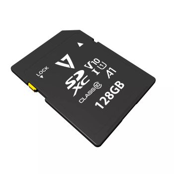 V7 Carte SDXC V10 U1 A1 UHD 128 V7 - visuel 1 - hello RSE