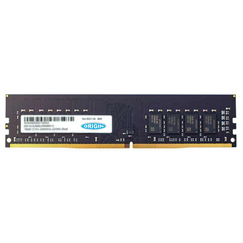 Revendeur officiel Mémoire Origin Storage 16GB DDR4 2666MHz UDIMM 2Rx8 Non-ECC
