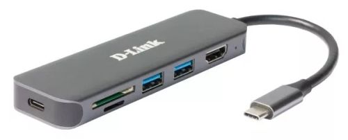 Revendeur officiel Switchs et Hubs D-LINK 6in1 USB-C Mini Docking Station