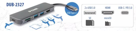 Achat D-LINK 6in1 USB-C Mini Docking Station sur hello RSE - visuel 5