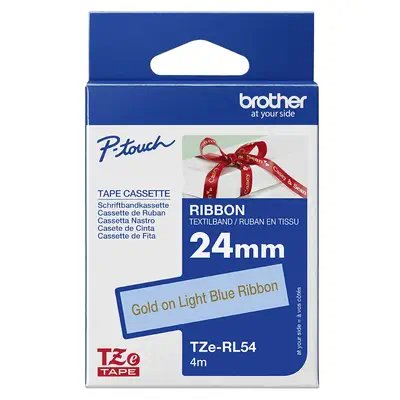 Brother TZE-RL54 ruban d'étiquette Gold on blue - Autres consommables - visuel 3