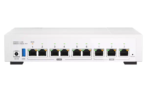 QNAP QHora-322 Routeur connecté 2.5 Gigabit Ethernet, 10 Gigabit Ethernet Blanc - Switchs et Hubs - visuel 6