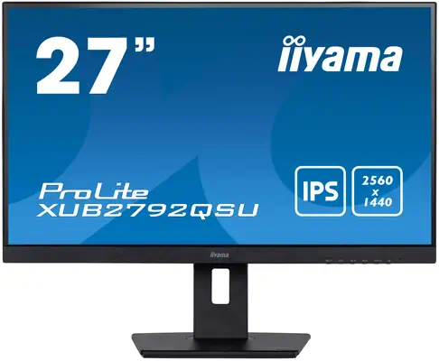 iiyama XUB2792QSU-B5 écran plat de PC 68,6 cm (27") 2560 x 1440 pixels Full HD LED Noir - Ecran Ordinateur - visuel 1