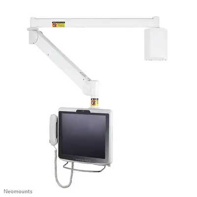 Neomounts FPMA-HAW100HC Support mural pour écran médical 10-32" - h0-170 cm - ressort à gaz - Support Fixe & Mobile - visuel 4