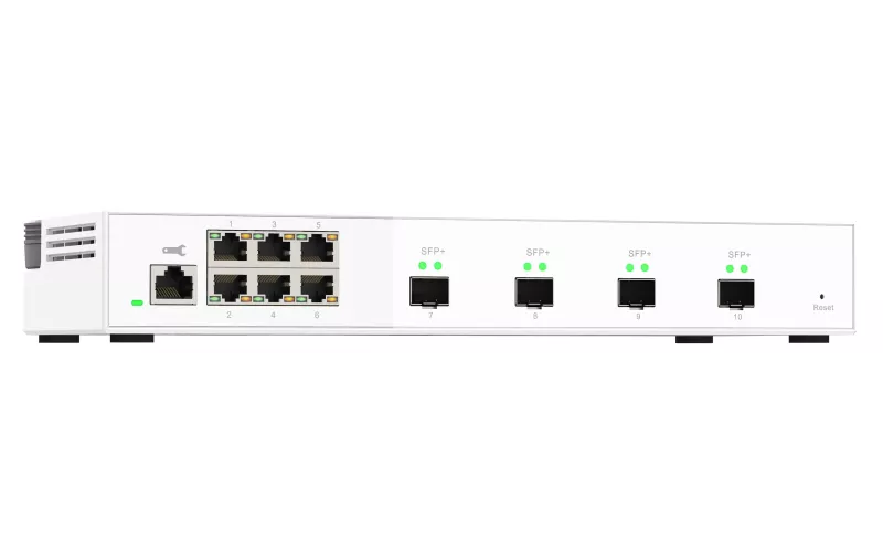 Vente Switchs et Hubs QNAP QSW-M2108-2S 6 port 2.5Gbps 4 port 10Gbps SFP+ sur hello RSE