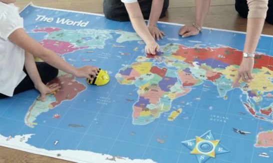 Achat Robot éducatif Tapis carte du monde pour robots Beebot et Bluebot