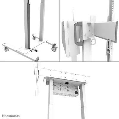Neomounts FL55-875WH1 Support au sol mobile pour écran 55-100" - motorisé - TÜV - Accessoire Vidéoprojecteur - visuel 10