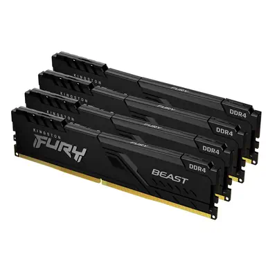 32Go 3200MT/s DDR4 CL16 DIMM (Kit de 4) FURY Beast Black - Kingston - Mémoire - visuel 1