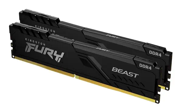 32Go 3200MT/s DDR4 CL16 DIMM (Kit de 2) 1Gx8 FURY Beast Black - Kingston - Mémoire - visuel 1