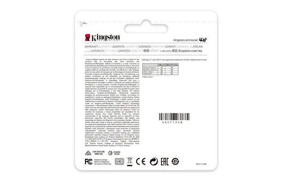 256Go USB-C 3.2 Gen 1 DataTraveler 70 - Kingston - Adaptateur stockage - visuel 6