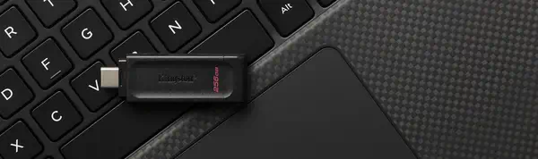 256Go USB-C 3.2 Gen 1 DataTraveler 70 - Kingston - Adaptateur stockage - visuel 7