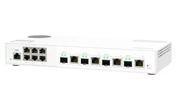 QNAP QSW-M2106-4C commutateur réseau Géré L2 2.5G Ethernet (100/1000/2500) Blanc - Switchs et Hubs - visuel 5