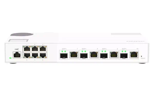 QNAP QSW-M2106-4C commutateur réseau Géré L2 2.5G Ethernet (100/1000/2500) Blanc - Switchs et Hubs - visuel 1