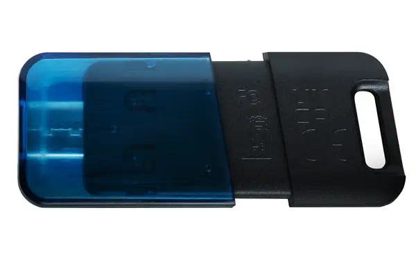 64GB DataTraveler 80 M 200 Mo/s USB-C 3.2 Kingston - visuel 1 - hello RSE - Pas besoin d'adaptateur